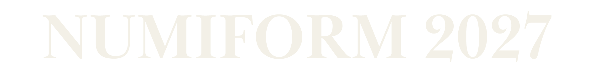 NUMIFORM 2027